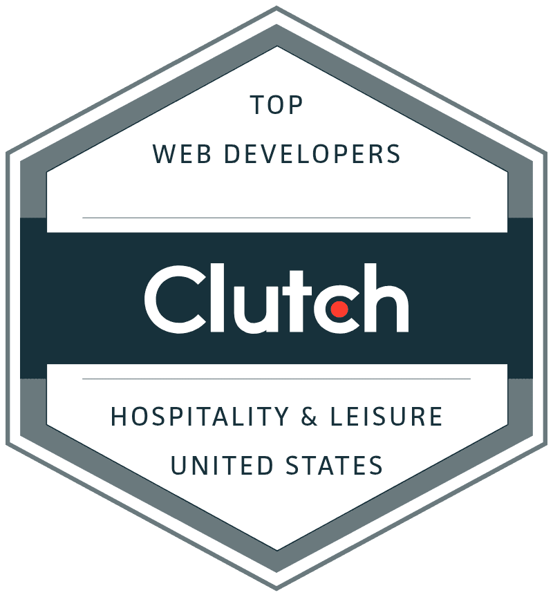 Clutch Top Web Developers - Hospitality & Leisure US certificate
